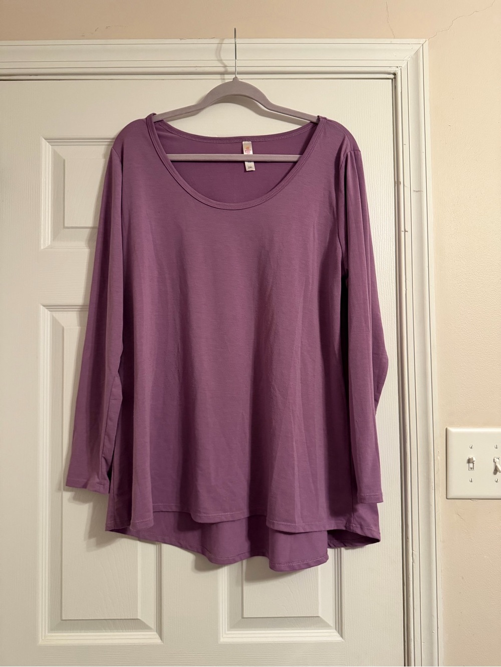 LuLaRoe Dusty Lavender Scoop Neck Long Sleeve Tunic